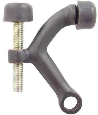 Emtek 2241US15A 2241 2-3/8" Height Solid Brass Hinge Pivot Stop, Pewter