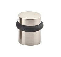 Emtek 2257US26 2257 1-1/2" Cylindrical Floor Bumper from the Door Accessories Collection, Polished Chrome