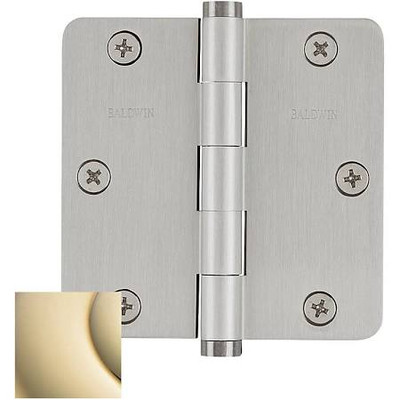 Baldwin 1435003I  Radius Mortise Hinge, Lifetime Brass