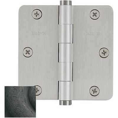 Baldwin 1435402I  Radius Mortise Hinge, Distressed Oil Rubbed Bronze