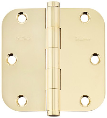 Baldwin 1135003I  Radius Mortise Hinge, Lifetime Brass