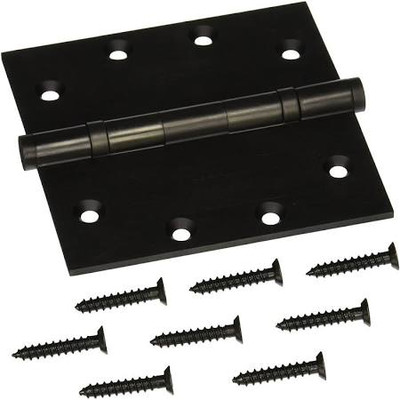 Baldwin 1046102INRP  Square Ball Bearing Mortise Hinge, Non Removable Pin Oil Rubbed Bronze