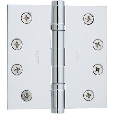Baldwin 1041260I  Square Ball Bearing Mortise Hinge, Bright Chrome