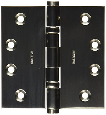 Baldwin 1041056INRP  Square Ball Bearing Mortise Hinge Non Removable Pin, Lifetime Satin Nickel