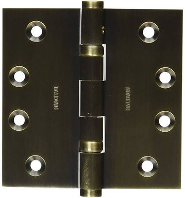 Baldwin 1041050I  Square Ball Bearing Mortise Hinge, Antique Brass
