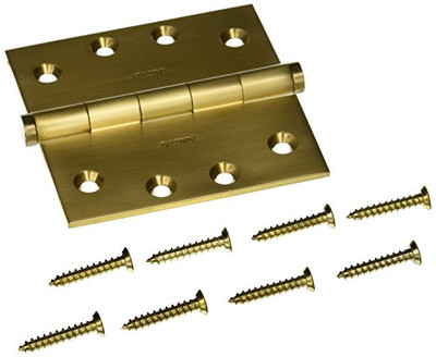 Baldwin 1040033I  Square Mortise Hinge, Vintage Brass