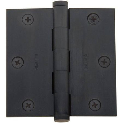 Baldwin 1035102I  Square Mortise Hinge, Oil Rubbed Bronze