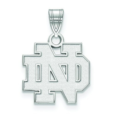 LogoArt SS002UND Sterling Silver University Of Notre Dame Small Pendant.