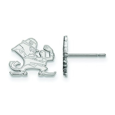 LogoArt SS050UND Sterling Silver University Of Notre Dame Extra Small Post Earrings.