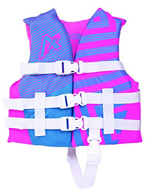 Airhead 5350124 Trend Girls Closed Side Life Vest-Child-Pink