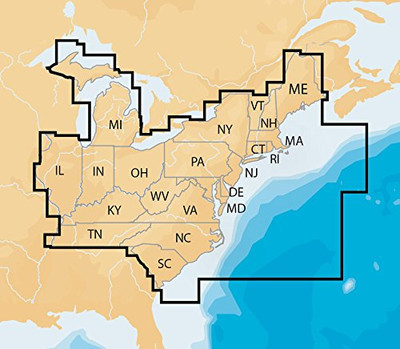 NAVINavionics+EAST REGIONSNavionics MSD/NAV+EA