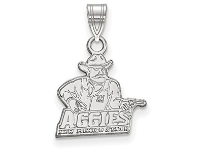 LogoArt SS001NMS Sterling Silver LogoArt New Mexico State University Small Pendant