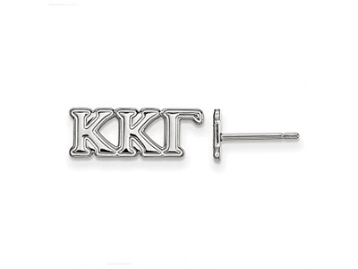Sororities SS005KKG Sterling Silver LogoArt Kappa Kappa Gamma XS Post Earringss