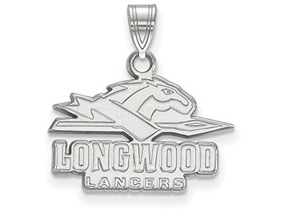 LogoArt SS001LOC Sterling Silver Longwood University Small Pendant Chain Included