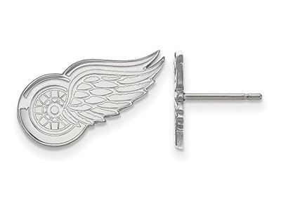 LogoArt SS009RWI Detroit Red Wings Small (1/2 Inch) Post Earrings (Sterling Silver)