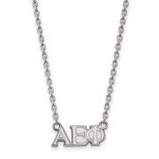 Sororities SS007AEP-18 Sterling Silver LogoArt Alpha Epsilon Phi Medium Pend w/Necklace