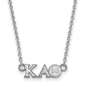LogoArt SS006KAT-18 Sterling Silver LogoArt Kappa Alpha Theta XS Pend w/Necklace