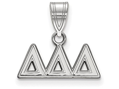 Sororities SS003DDD Sterling Silver LogoArt Delta Delta Delta Medium 
