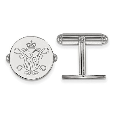 LogoArt SS002WMA Sterling Silver LogoArt William And Mary Cuff Link