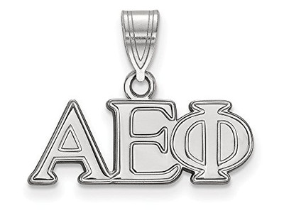 Sororities SS003AEP Sterling Silver LogoArt Alpha Epsilon Phi Medium Pendant