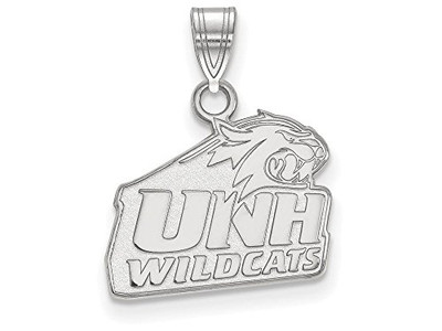 LogoArt SS002UNH Sterling Silver University Of New Hampshire Small Pendant w/Chain