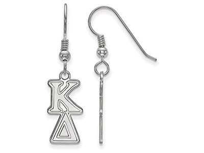 Sororities SS004KD Sterling Silver LogoArt Kappa Delta Dangle Medium Earringss