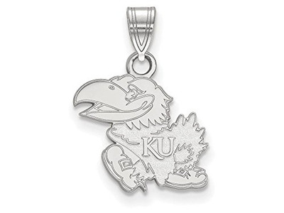 LogoArt SS002UKS Sterling Silver LogoArt University of Kansas Small Pendant