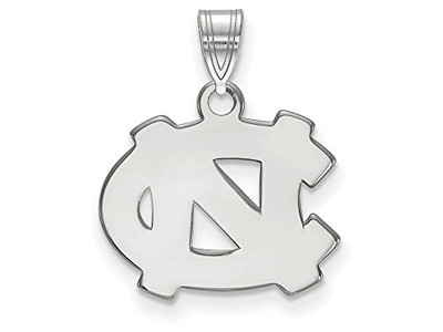 LogoArt SS002UNC North Carolina Small (1/2 Inch) Pendant (Sterling Silver)