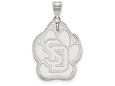 LogoArt SS007USD Sterling Silver LogoArt University of South Dakota XL Pendant