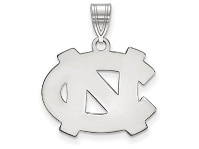 LogoArt SS003UNC North Carolina Medium (5/8 Inch) Pendant (Sterling Silver)