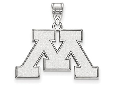 LogoArt SS003UMN Sterling Silver LogoArt University of Minnesota Medium Pendant