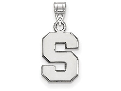 LogoArt SS002MIS Sterling Silver LogoArt Michigan State University Small Pendant