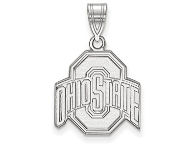 LogoArt SS003OSU Ohio State Medium (5/8 Inch) Pendant (Sterling Silver)