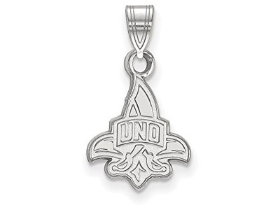 LogoArt SS001UNO Sterling Silver University Of New Orleans Small Pendant w/Chain