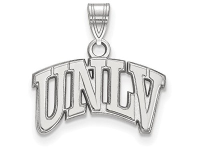 LogoArt SS001UNL Sterling Silver LogoArt University of Nevada Las Vegas Small Pendant