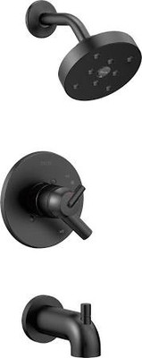 Delta Trinsic: Monitor 17 Series H2Okinetic Tub and Shower Trim Matte Black Delta T17459BL