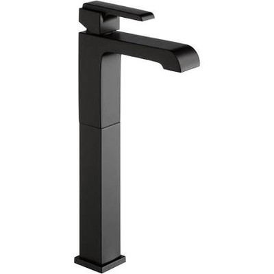 Delta 767LFBL Faucet Ara single Handle Vessel Bathroom Faucet, Matte Black