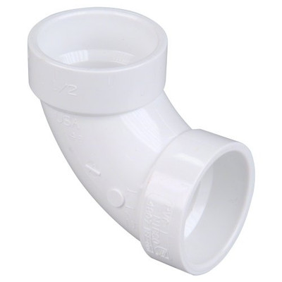 "Nibco" 48073 NIBCO 4807 Series PVC DWV Pipe Fitting, 90 Degree Elbow, 3" Hub