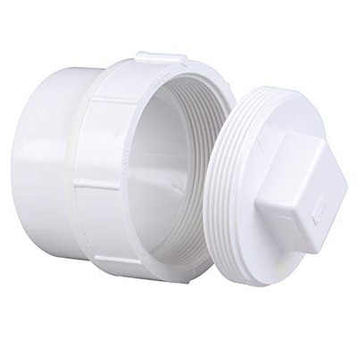 "Nibco" 48163 3" Spigot x Cleanout, PVC DWV Cleanout Adapter