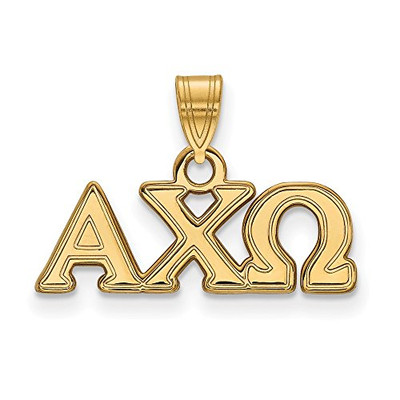 LogoArt GP002ACO Sterling Silver w/GP LogoArt Alpha Chi Omega Smal