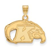 LogoArt GP001KEN Sterling Silver w/GP LogoArt Kent State University Small Pendant