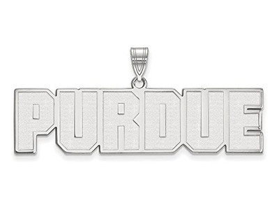 LogoArt SS068PU Purdue Large (3/4 Inch) Pendant (Sterling Silver).