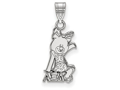 LogoArt SS035AXD Sterling Silver Alpha Xi Delta Small Pendant Chain Included