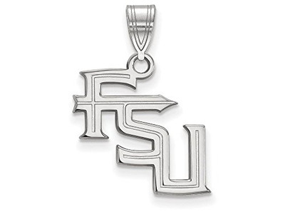 LogoArt SS060FSU Sterling Silver LogoArt Florida State University Medium Pendant