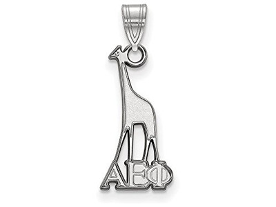 Sororities SS035AEP Sterling Silver LogoArt Alpha Epsilon Phi Small Pendant