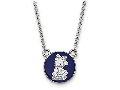 LogoArt SS042AXD-18 Alpha Xi Delta Extra Small Enameled Pendant w/Chain 18 Inch Chain