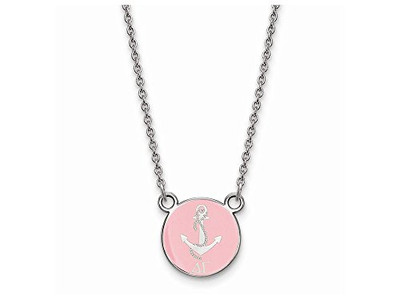 LogoArt SS042DG-18 Delta Gamma Extra Small Enameled Pendant w/Chain 18 Inch Chain