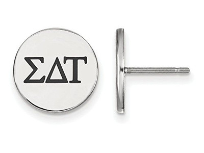 Sororities SS033SDT Sterling Silver LogoArt Sigma Delta Tau Enameled 