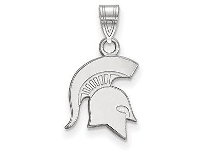 LogoArt SS044MIS Sterling Silver LogoArt Michigan State University Small Pendant