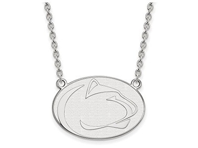 LogoArt SS020PSU-18 Sterling Silver LogoArt Penn State University Large Pendant w/Necklace